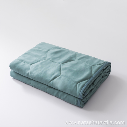 Solid Bamboo fiber gravity quilted weighted blanket